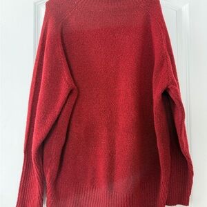 Double Zero Deep Red Cowl Neck Sweater
